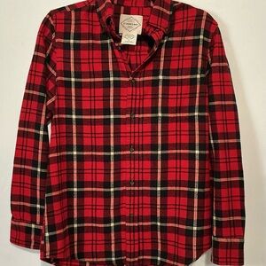 Vineyard Vines Red and Black Plaid Button Down Shirt